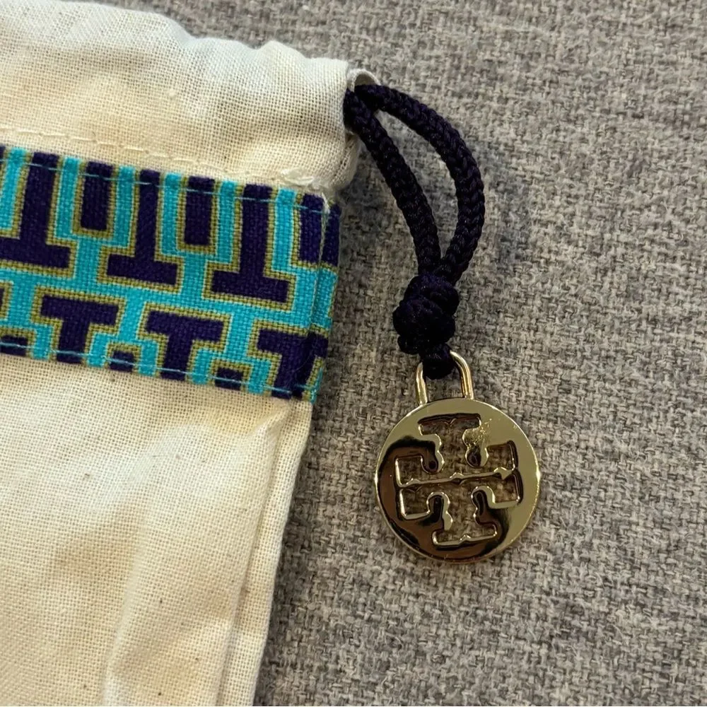 Tory Burch Logo Drawstring Canvas Dust Bag For Shoes Belt Handbags 12”x14”